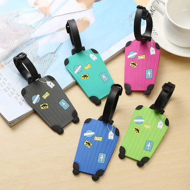 Fashion Silicone Luggage Tags Set