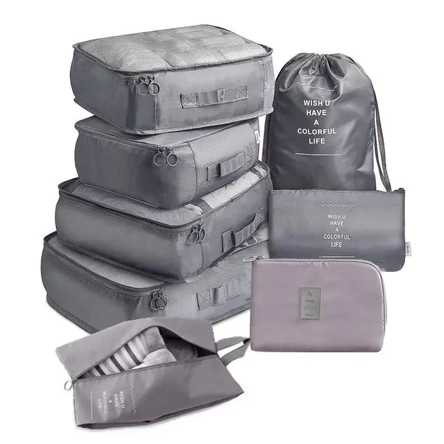 8 Piece Large Capacity Luggage Storage Bags