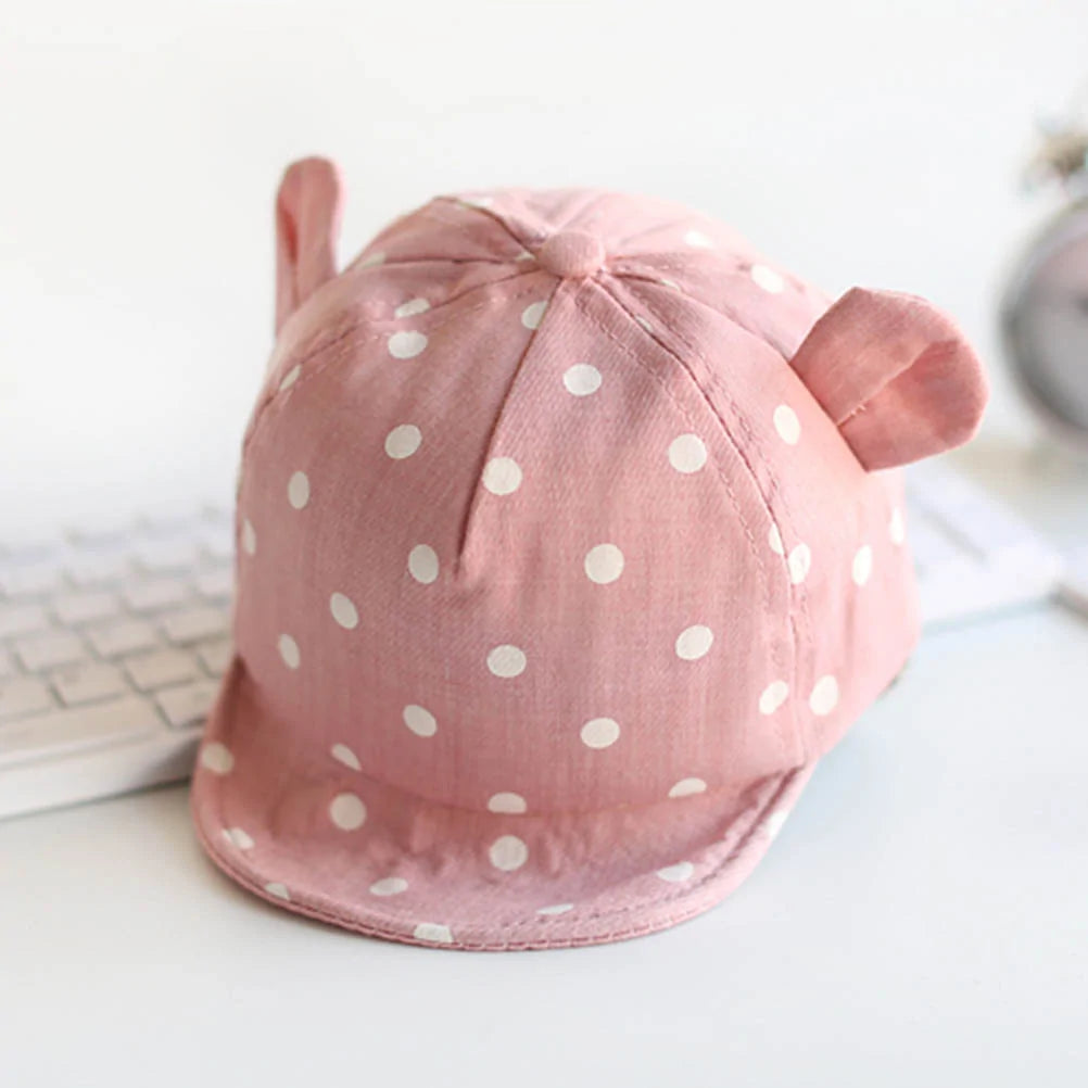 Toddler Sun Hat with Cute Dots