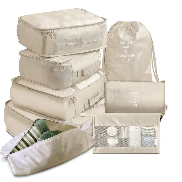 8 Piece Large Capacity Luggage Storage Bags