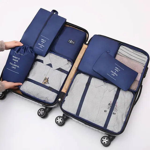 8 Piece Large Capacity Luggage Storage Bags