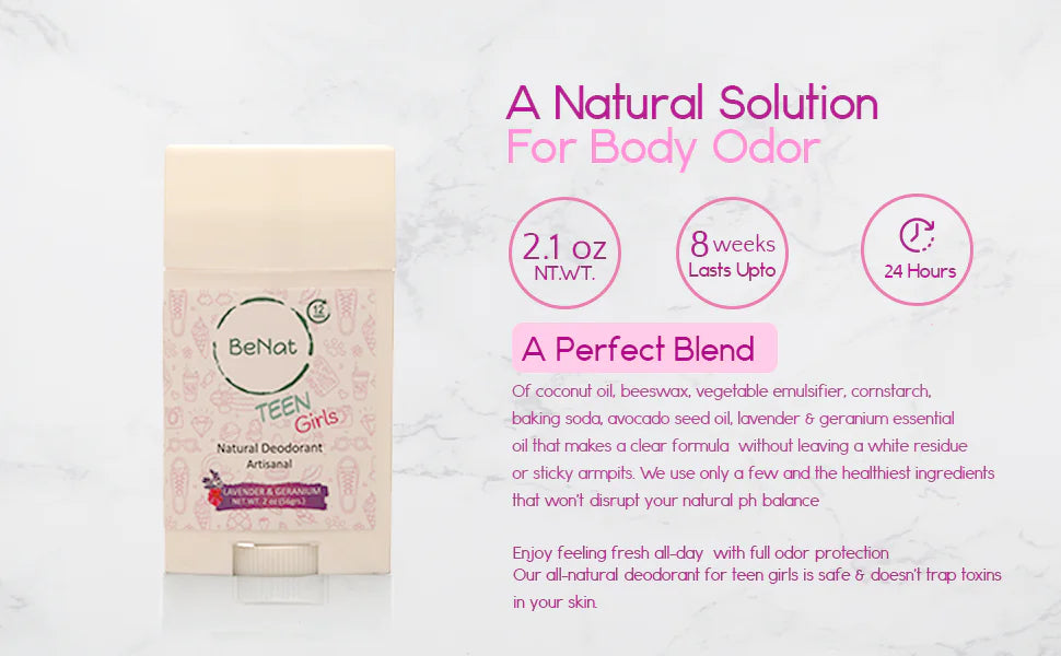 All-Natural Deodorant for Kids & Teens