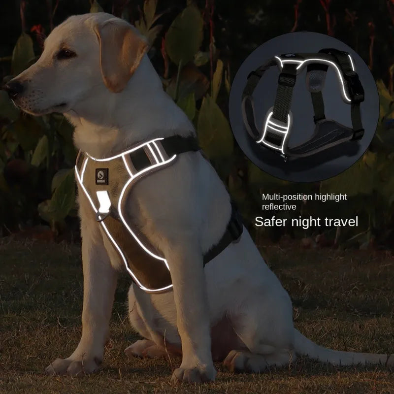 Adjustable Dog Harness Walking Chest Vest