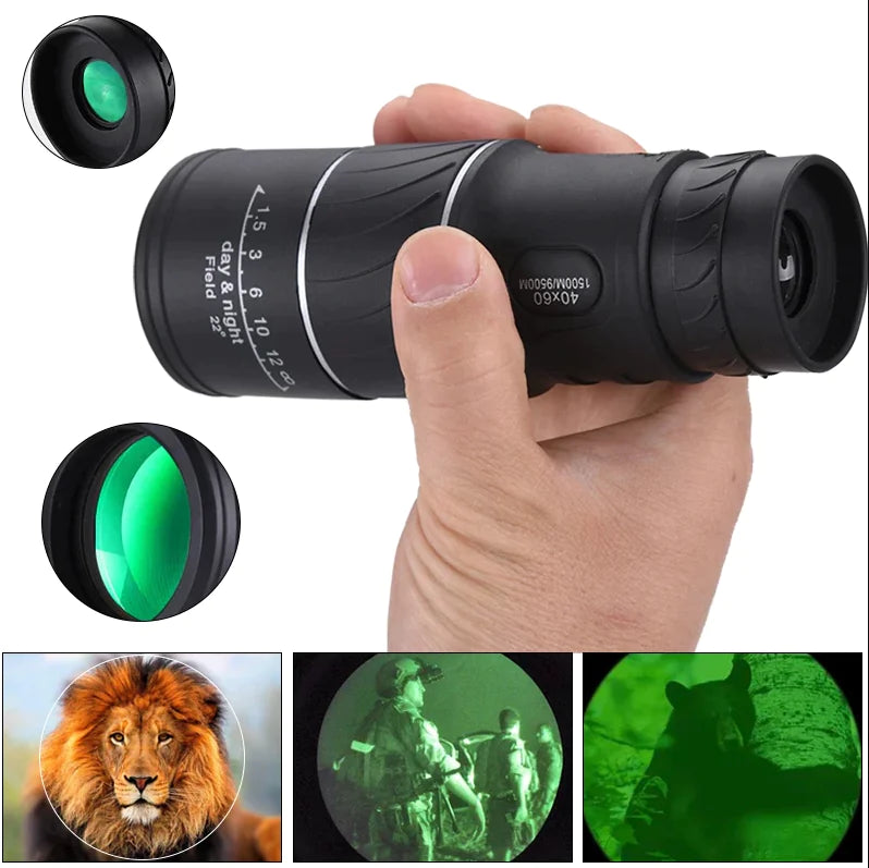 Monocular Binoculars With Night Vision - Waterproof